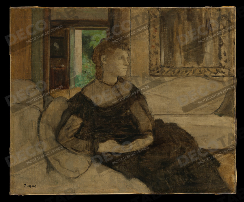 Reproduction Madame Théodore Gobillard (Yves Morisot, 1838–1893) de Edgar Degas
