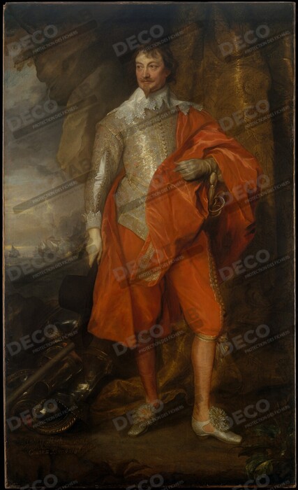 Reproduction Robert Rich (1587–1658), deuxième comte de Warwick de Anthony van Dyck