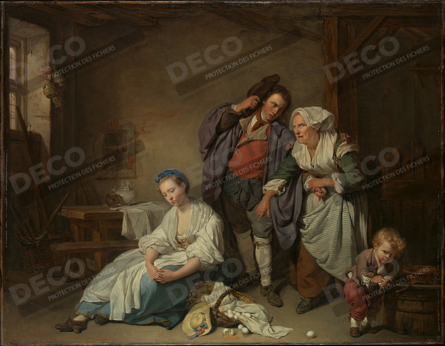 Reproduction Oeufs Cassés de Jean-Baptiste Greuze
