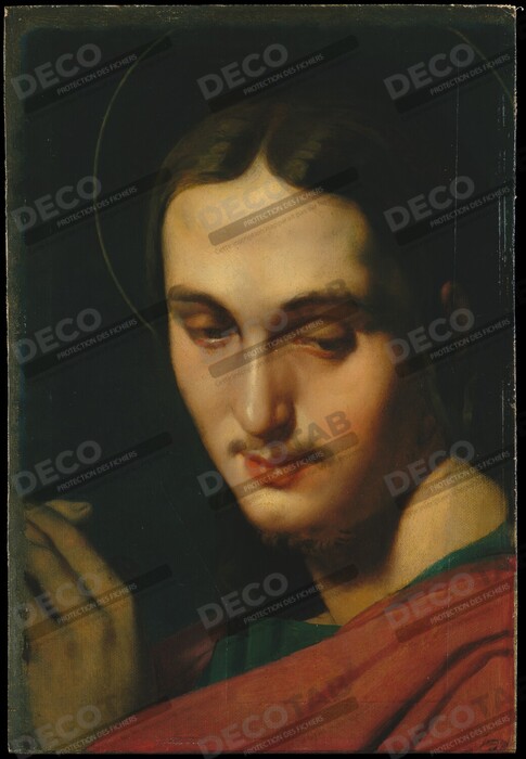 Reproduction Tête de Saint Jean l'Evangéliste de Jean Auguste Dominique Ingres