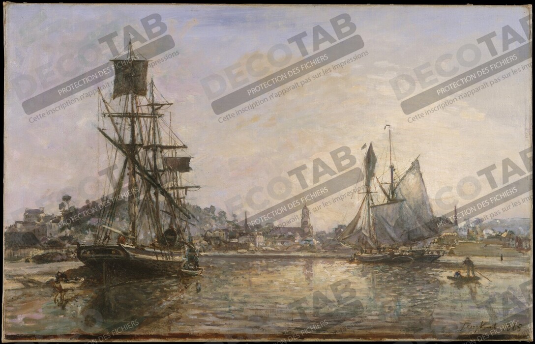 Reproduction Honfleur de Johan Barthold Jongkind
