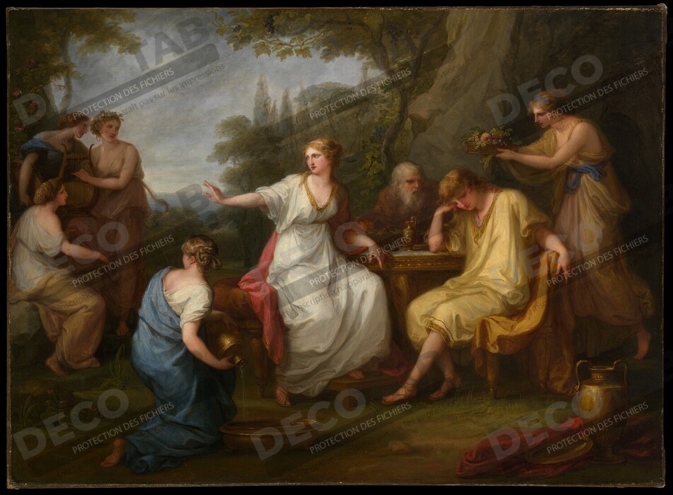 Reproduction La douleur de Télémaque de Angelica Kauffmann
