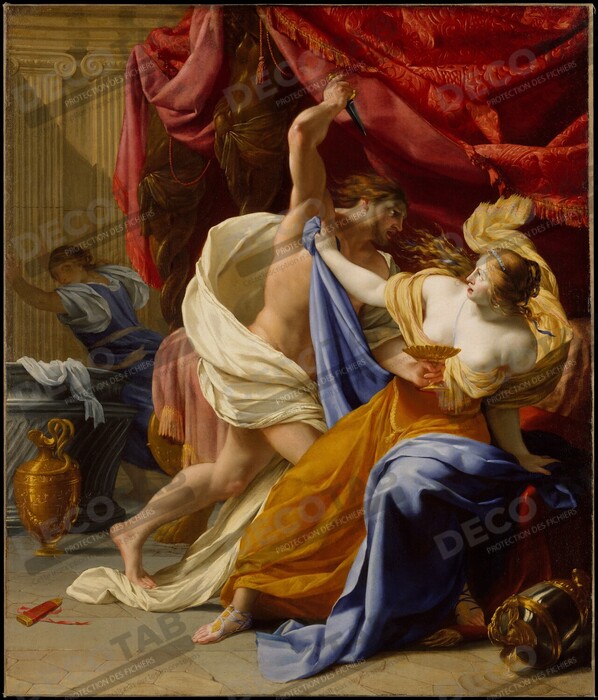 Reproduction Le viol de Tamar de Eustache Le Sueur