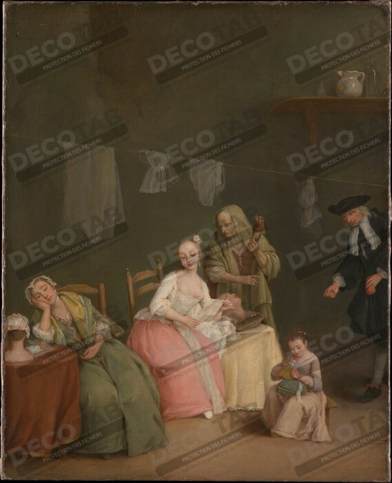 Reproduction La lettre de Pietro Longhi (Pietro Falca)