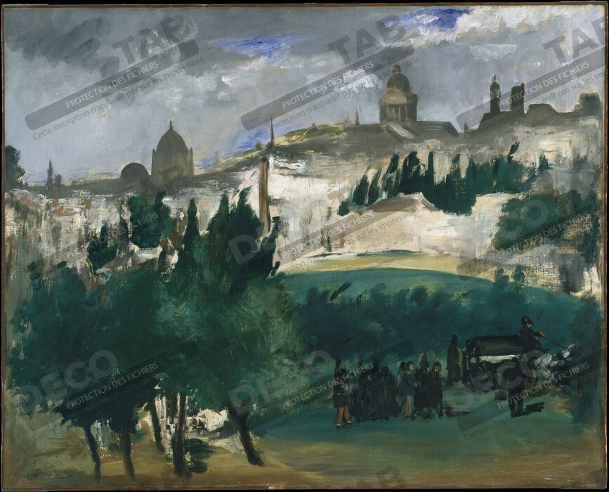 Reproduction Les funérailles de Edouard Manet