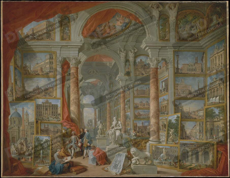 Reproduction Rome moderne de Giovanni Paolo Panini
