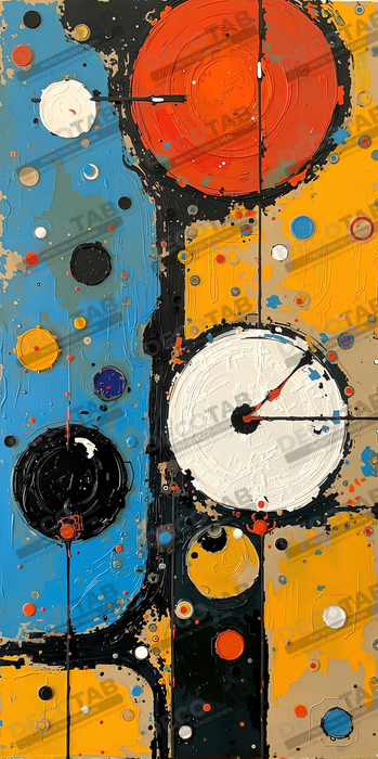 Tableau abstrait moderne et coloré Made in France