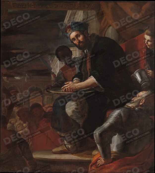 Reproduction Pilate se lave les mains de Mattia Preti (Il Cavalier Calabrese)