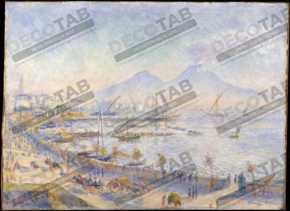 Reproduction La baie de Naples de Auguste Renoir