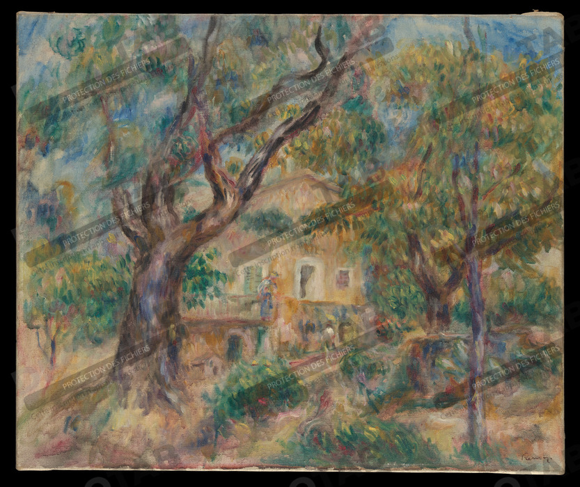Reproduction La Ferme des Collettes, Cagnes de Auguste Renoir