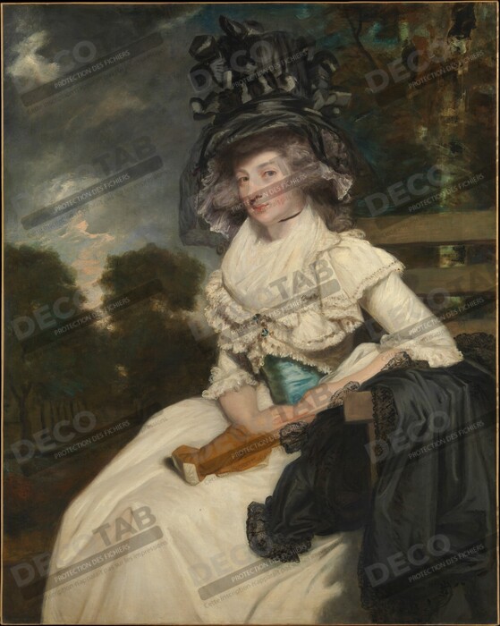 Reproduction Mme Lewis Thomas Watson (Mary Elizabeth Milles, 1767-1818) de Sir Joshua Reynolds