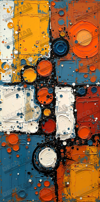 Tableau abstrait moderne et coloré Made in France