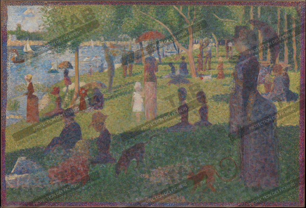 Reproduction Étude pour "Un dimanche sur La Grande Jatte" de Georges Seurat