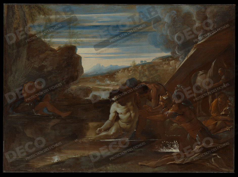 Reproduction Alexandre le Grand sauvé de la rivière Cydnus de Pietro Testa