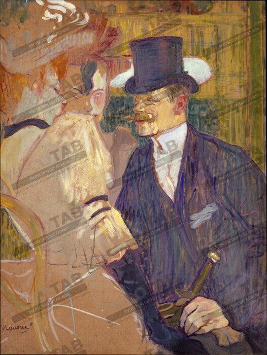 Reproduction L'Anglais (William Tom Warrener, 1861-1934) au Moulin Rouge de Henri de Toulouse-Lautrec