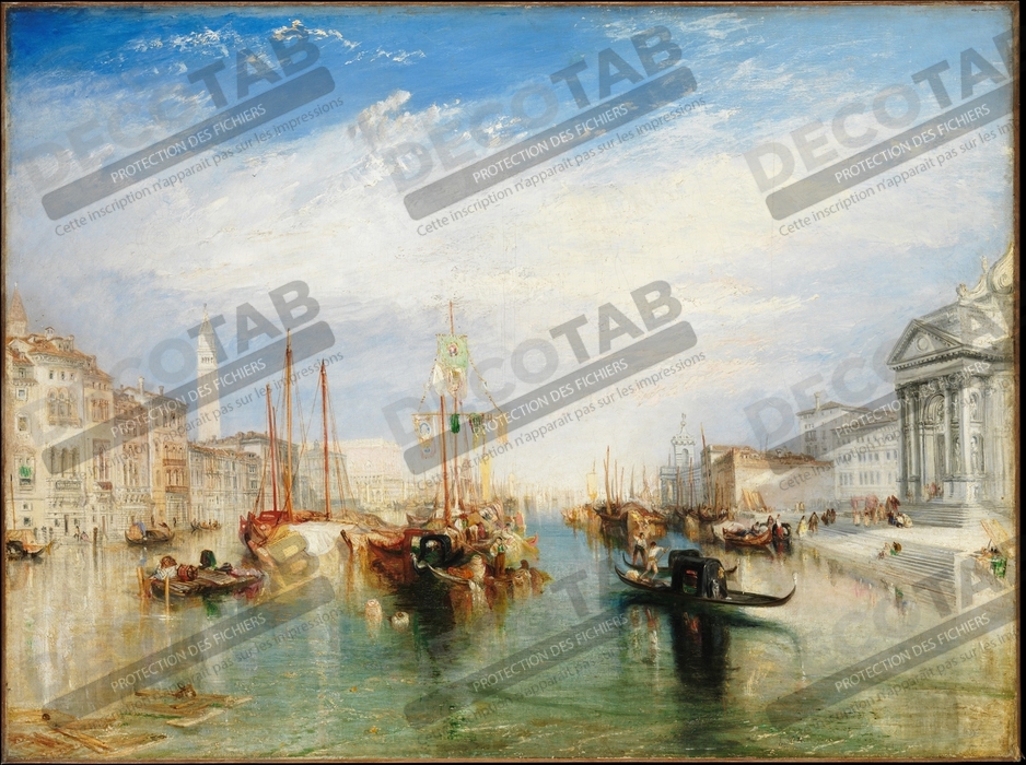Reproduction Venise, depuis le porche de la Madonna della Salute de Joseph Mallord William Turner