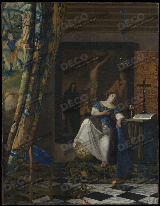 Reproduction Allégorie de la foi de Johannes Vermeer