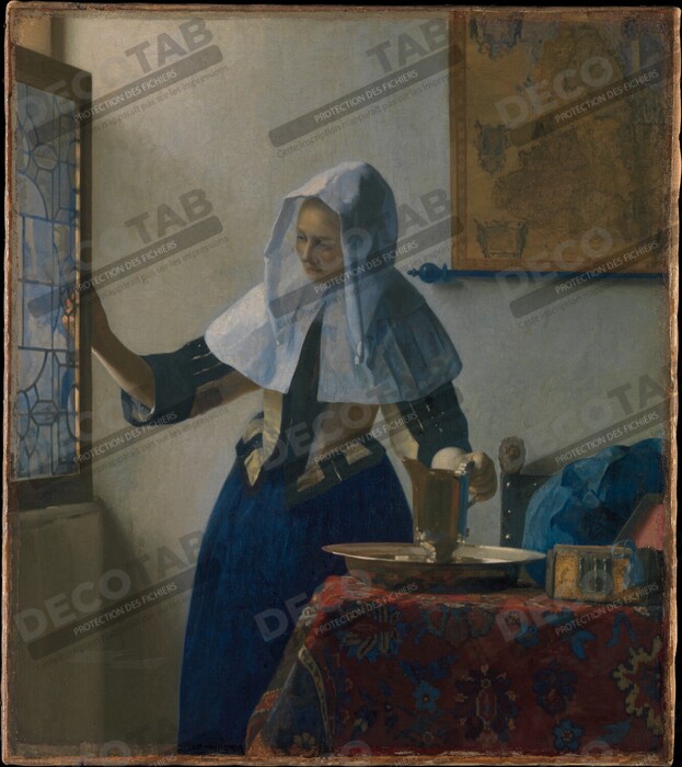 Reproduction Jeune femme à l'aiguière de Johannes Vermeer