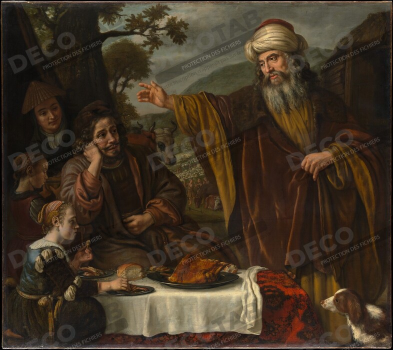 Reproduction La séparation d'Abraham de la famille de Lot de Jan Victors
