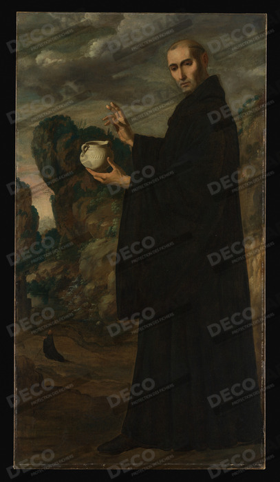 Reproduction Saint Benoît de Francisco de Zurbarán