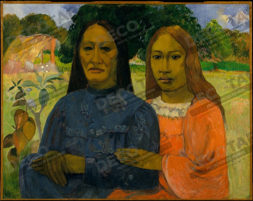 Reproduction Deux femmes de Paul Gauguin