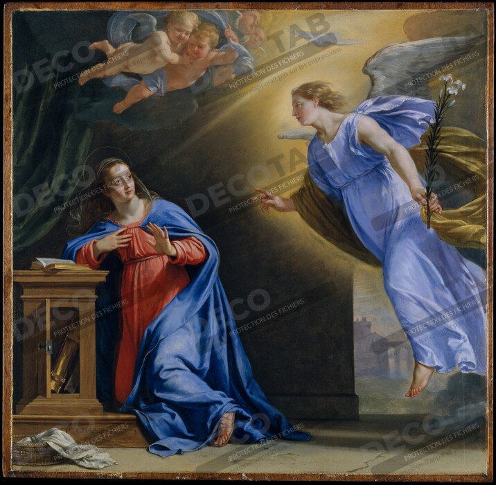 Reproduction L'Annonciation de Philippe de Champaigne