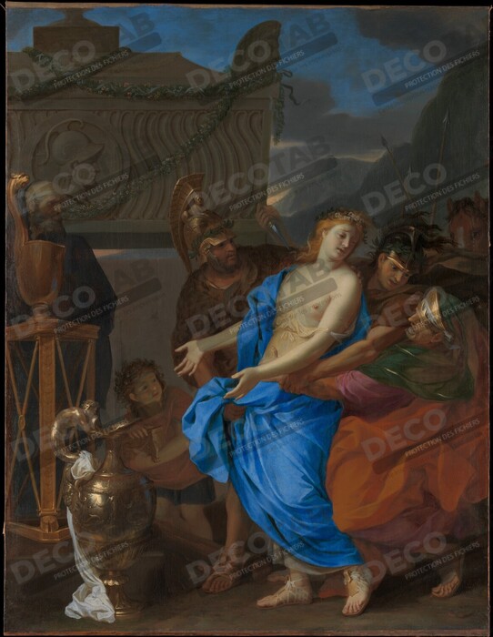 Reproduction Le sacrifice de Polyxène de Charles Le Brun