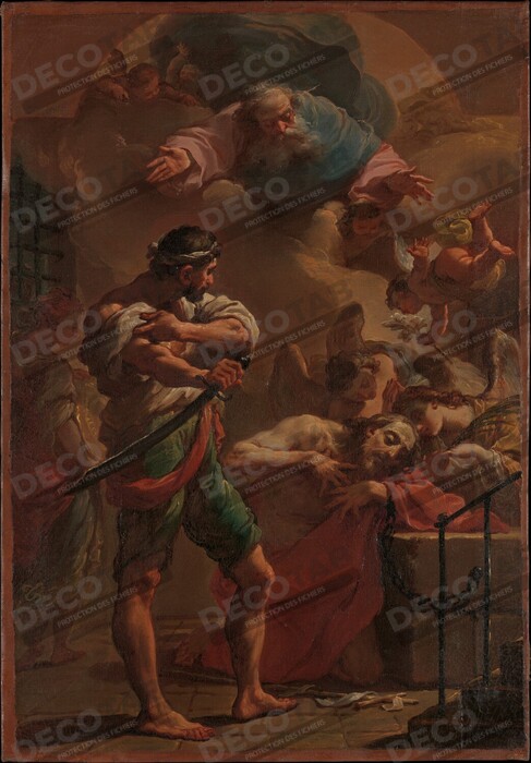 Reproduction L'exécution de saint Jean-Baptiste de Ubaldo Gandolfi