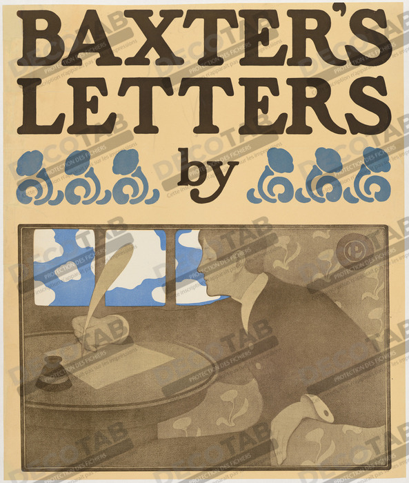 Reproduction Les lettres de Baxter de Anonymous, American, 19th century