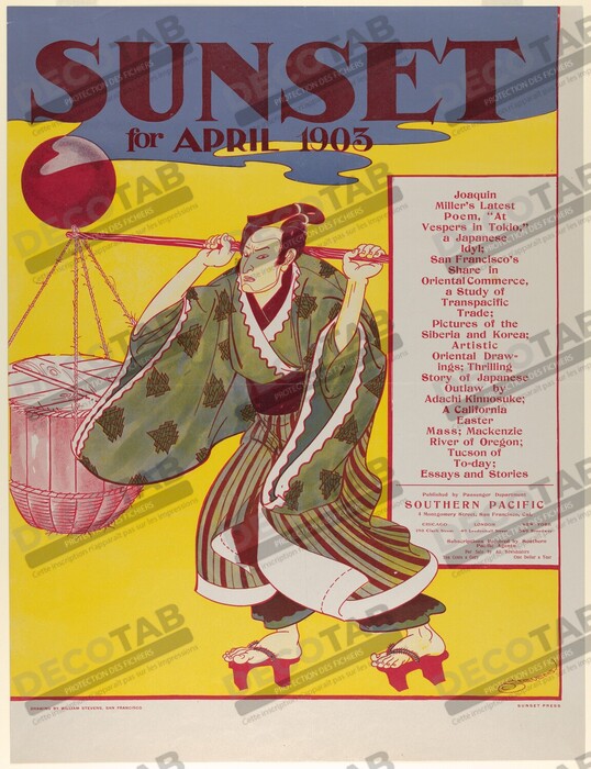 Reproduction Sunset Magazine : avril de William Stevens