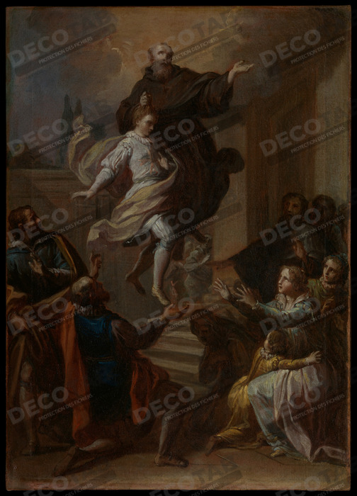 Reproduction Un miracle de saint Joseph de Cupertino (1603-1663) de Placido Costanzi