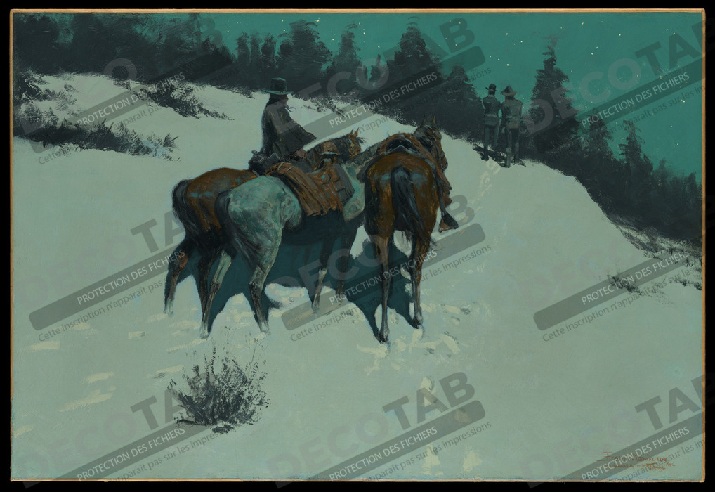 Reproduction A Reconnaissance de Frederic Remington