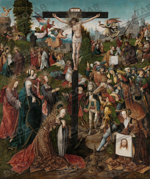 Reproduction La crucifixion de Jacob Cornelisz van Oostsanen