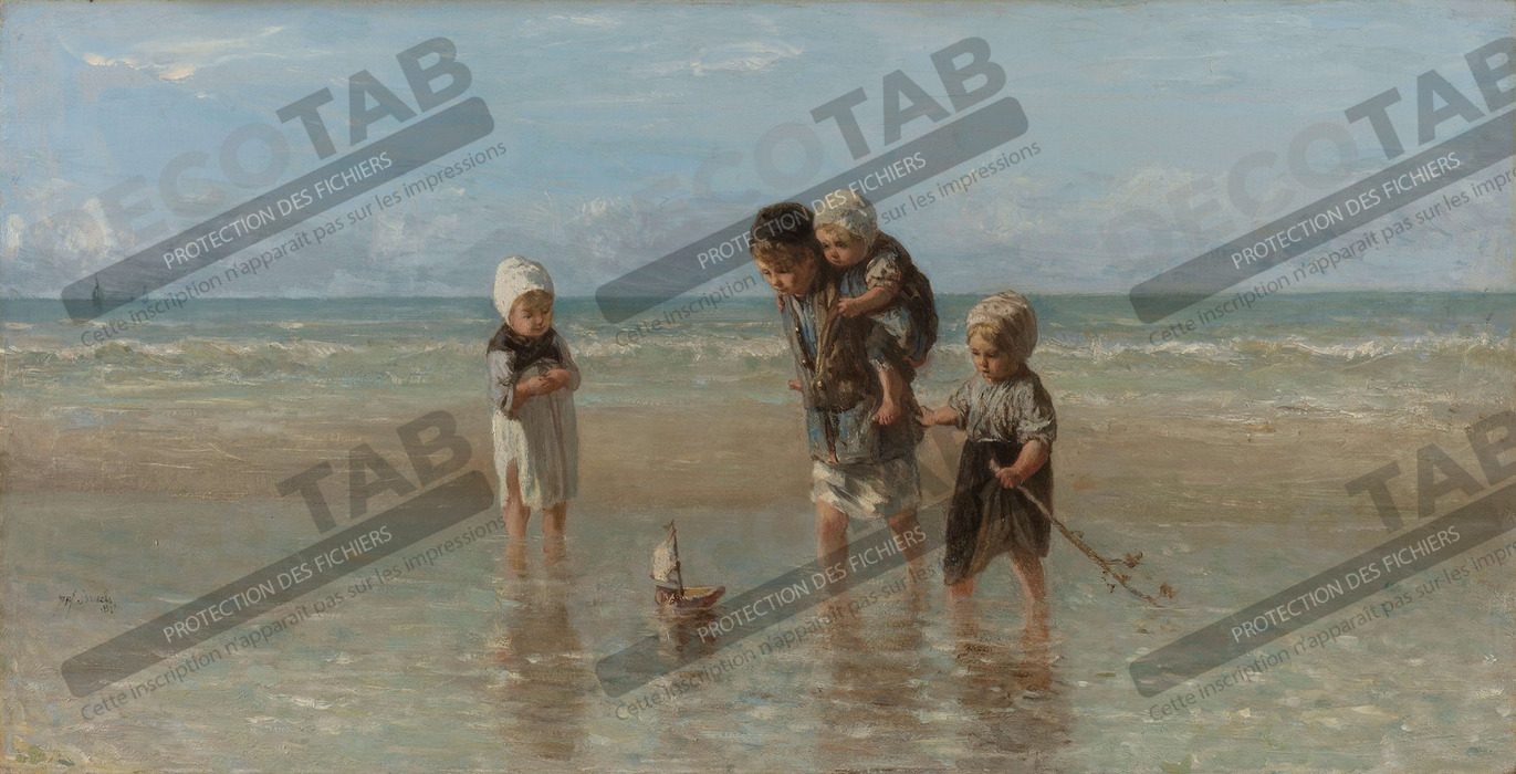 Reproduction Enfants de la mer de Jozef Israëls