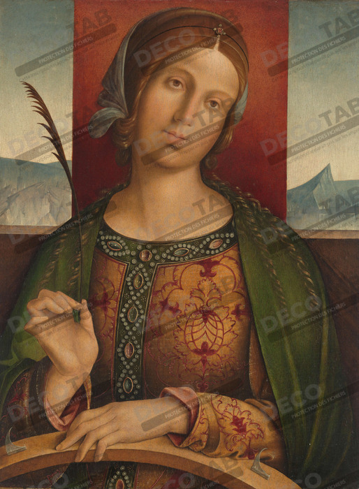 Reproduction Sainte Catherine d'Alexandrie de Francesco Zaganelli di Bosio
