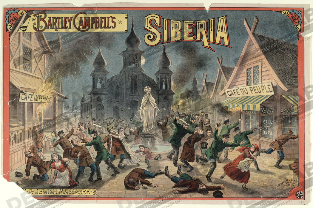 Reproduction Siberia A Jewish Massacre de Bartley Campbell de Campbell, Bartley