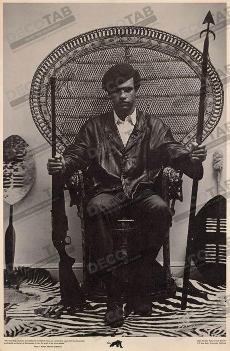Reproduction Huey Newton de Unidentified Artist