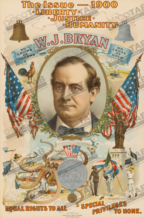 Reproduction William JenningsBryan de Strobridge Lithography Company, 1867 - 1961