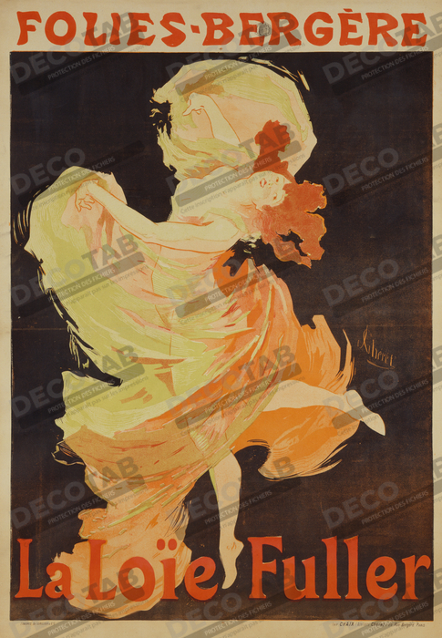 Reproduction Loïe Fuller de Jules Cheret, 1836 - 1932