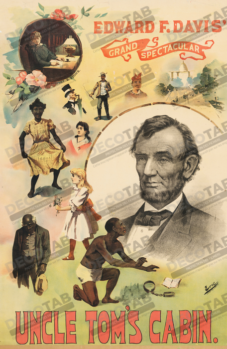 Reproduction Harriet Beecher Stowe et Abraham Lincoln de Erie Lithography Co., active 1890 - 1900?