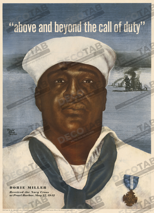 Reproduction Dorie Miller de David Stone Martin, 1913 - 1992
