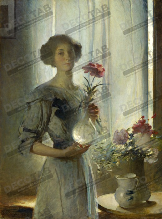 Reproduction juin de John White Alexander, born Allegheny, PA 1856-died New York City 1915
