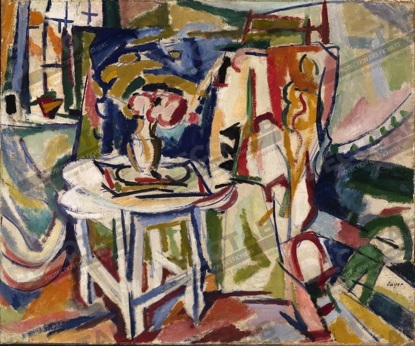 Reproduction Intérieur de H. Lyman Saÿen, born Philadelphia, PA 1875-died Philadelphia, PA 1918