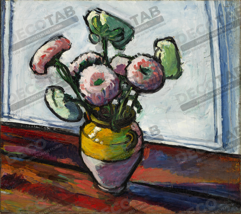 Reproduction Zinnia de H. Lyman Saÿen, born Philadelphia, PA 1875-died Philadelphia, PA 1918