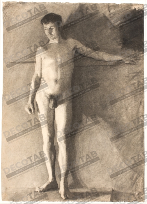Reproduction Modèle homme debout de Hammershøi, Vilhelm