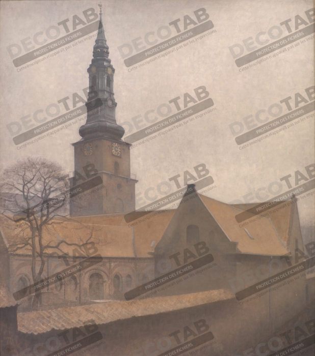 Reproduction Église Saint-Pierre, Copenhague de Hammershøi, Vilhelm