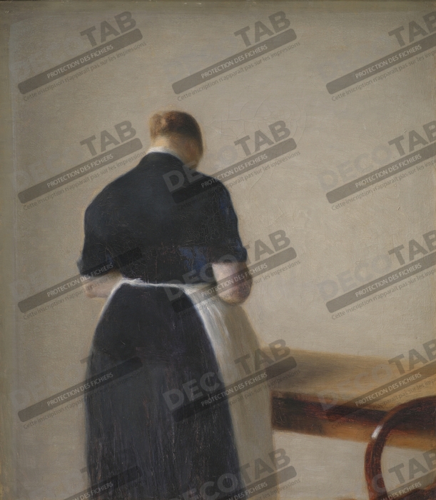 Reproduction Woman seen from the Back de Hammershøi, Vilhelm