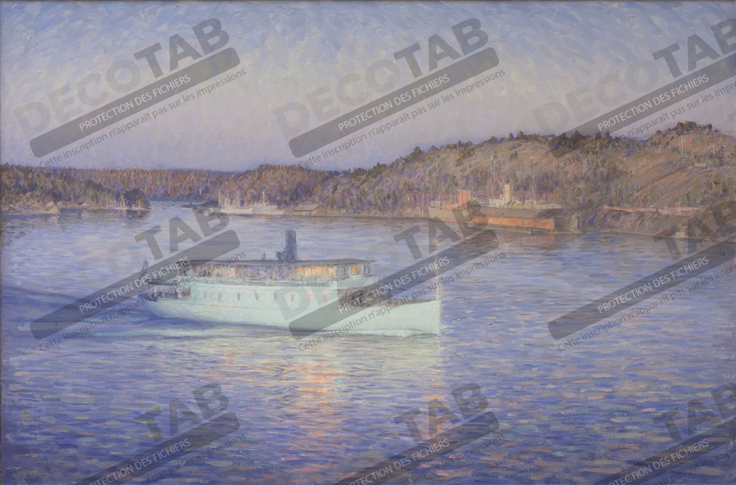 Reproduction Le bateau blanc de Eugen