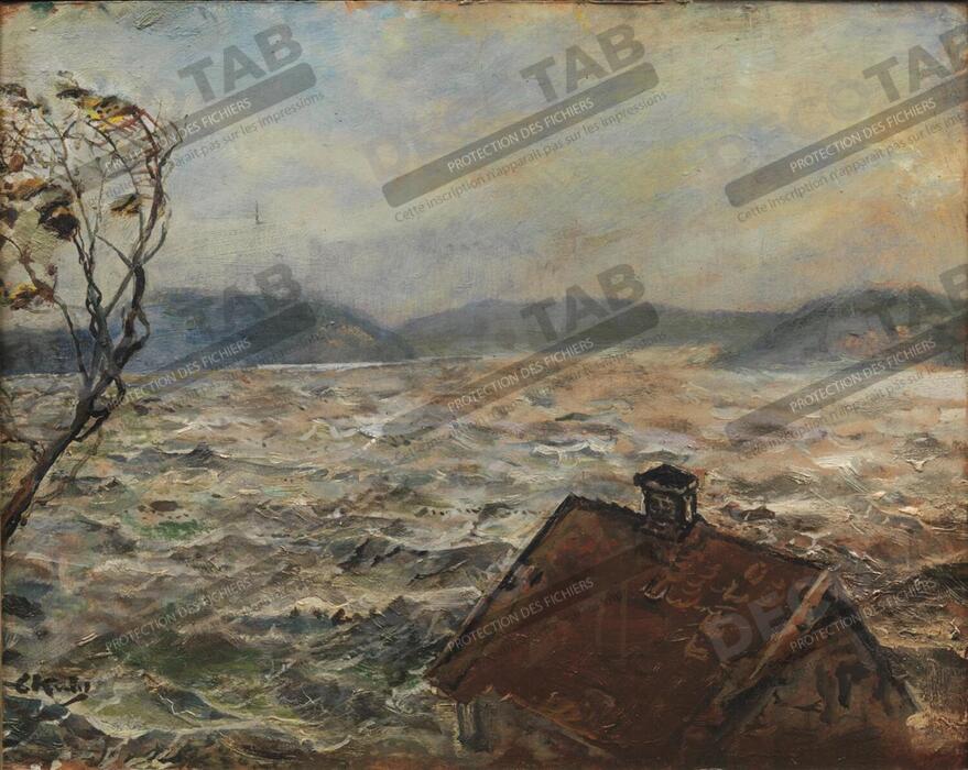 Reproduction Vue de Bjelkeviken de Krohg, Christian