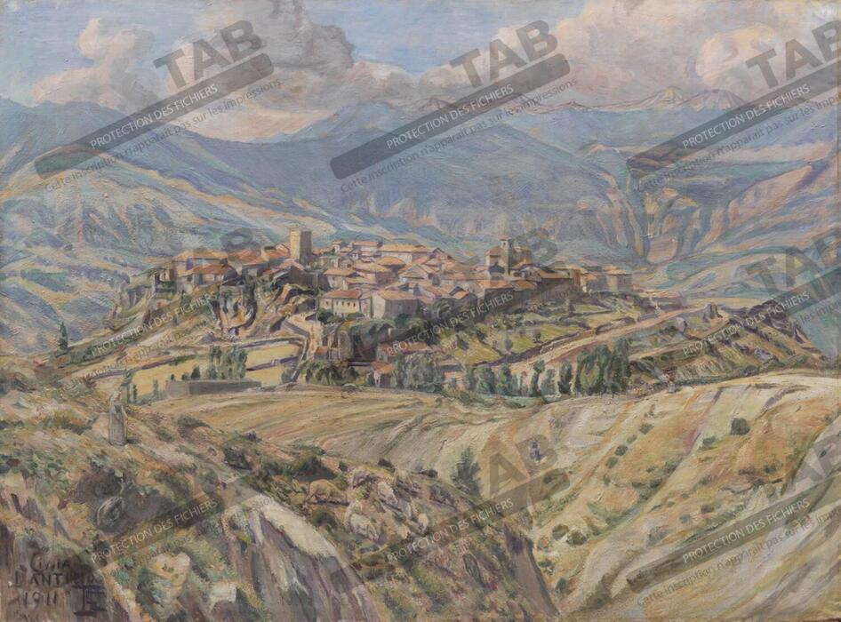 Reproduction Cività d'Antino dans les Abruzzes de Christiansen, Poul S.